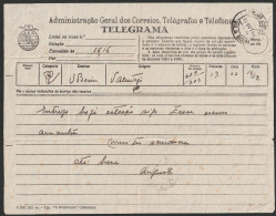 Telegram/ Telegrama - Viana Do Alentejo > Vila Boim -|- Postmark - Vila Boim. 1966 - Lettres & Documents