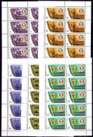 Burundi COB 954/58 Série Complète En Feuillets De 10 ** MNH 1987 Cote COB: 600,00€ - Unused Stamps
