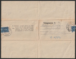 Telegram/ Telegrama - Ribeira Brava, Madeira -|- Postmark - Ribeira Brava. 1952 - Lettres & Documents