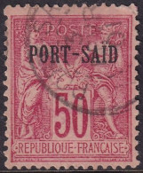 French Offices Port Said 1899 Sc 12 Yt 15 Used Hinge Thin Type II - Gebraucht