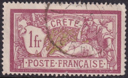 French Offices Crete 1902 Sc 13 Yt 13 Used - Usati