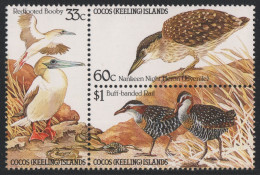 Kokos-Inseln 1985 - Mi-Nr. 137-139 ** - MNH - Vögel / Birds - Kokosinseln (Keeling Islands)