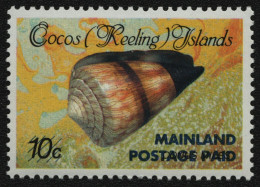 Kokos-Inseln 1990 - Mi-Nr. 240 I ** - MNH - Meeresschnecken / Marine Snails - Kokosinseln (Keeling Islands)
