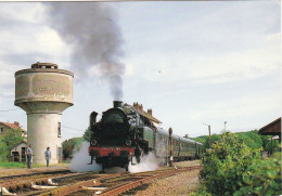 87. CHATEAUNEUF BUJALEUF. CHEMINS DE FER. PASSAGE DU TRAIN SPECIAL LIMOGES USSEL LE 24 MAI 1992. - Chateauneuf La Foret