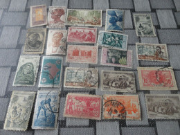 TIMBRES : FRANCE - 80 TIMBRES DIFFERENTS - AFFRIQUE OCCIDENTALE FRANCAISE - Gebruikt