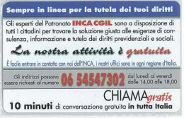 CHIAMAGRATIS NUOVA DT 777 INCA CGIL - Private-Omaggi