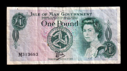 Isla De Man Isle Of Man 1 Pound Elizabeth II 1983 Pick 38 Bc F - 1 Pond