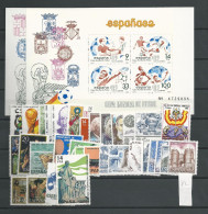 1982 MNH Spain Complete Year Postfris** - Años Completos