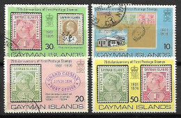 CAIMAN  Islands.    1976.    Série   Timbres Sur Timbres   -    Oblitérés - Cayman Islands