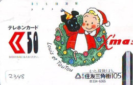 Télécarte JAPON * LOUIS ET TOU TOU * NOËL * WEIHNACHTEN (2348) CHRISTMAS * KERST * NAVIDAD * NATALE - Weihnachten