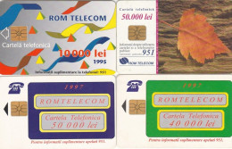 LOTTO 4 SCHEDE TELEFONICHE ROMANIA  (CE0262 - Rumania