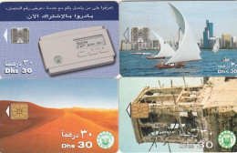 LOTTO 4 SCHEDE TELEFONICHE EMIRATI ARABI CHIP (CE0312 - Ver. Arab. Emirate