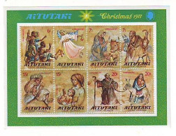 AITUTAKI Block 16,unused,Christmas 1977,(**) - Aitutaki