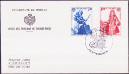 Europa CEPT 1985 Monaco FDC1 Y&T N°1459 à 1460 - Michel N°1681 à 1682 - 1985