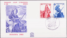 Europa CEPT 1985 Monaco FDC2 Y&T N°1459 à 1460 - Michel N°1681 à 1682 - 1985