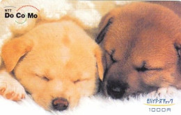 JAPAN - Dogs, Do Co Mo By NTT Prepaid Card Y1000, Exp.date 31/03/07, Used - Honden