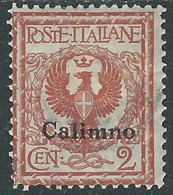 1912 EGEO CALINO AQUILA 2 CENT MH * - I29 - Egée (Calino)