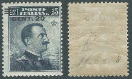 1916 EGEO RODI EFFIGIE SOPRASTAMPATO 20 SU 15 CENT MH * - I29-8 - Aegean (Rodi)