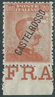 1924 CASTELROSSO EFFIGIE 20 CENT MNH ** - I29-10 - Castelrosso