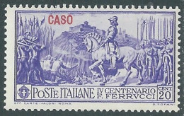 1930 EGEO CASO FERRUCCI 20 CENT MH * - I49-7 - Aegean (Caso)