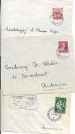 België   Helikopter Post 3 Brieven - Covers & Documents