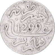Monnaie, Maroc, Moulay Al-Hasan I, Dirham, 1881, Paris, TB+, Argent, KM:5 - Maroc