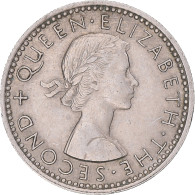 Monnaie, Nouvelle-Zélande, Elizabeth II, 6 Pence, 1964, TTB, Cupro-nickel - Nueva Zelanda