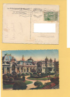 12238 PRINCIPATO DI MONACO 1936 Stamp 2f Isolato Card ANNULLO - Brieven En Documenten