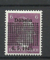 Germany Deutschland Lokalausgabe 1945 DÖBELN Michel 1 MNH - Postfris