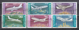 Bulgaria 1990 - Avions, Mi-Nr. 3858/63, Used - Oblitérés