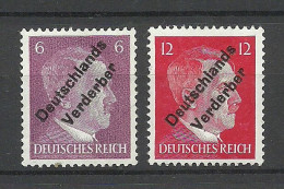 Germany Deutschland Lokalausgabe 1945 Meissen Michel 32 & 34 MNH - Nuovi