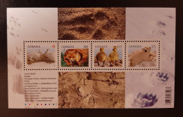 Canada  2011 MNH Sc 2424**  Baby Wildlife, Souvenir Sheet - Nuevos