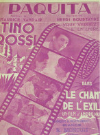 Partition Ancienne/ "PAQUITA "/Tino ROSSI/  Maurice VANDAIR/ Henri BOURTAIRE/ Paul Beuscher/1943    PART364 - Other & Unclassified