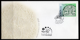 2002 HUNGARY HALAS LACE 3x FDC SET - FDC