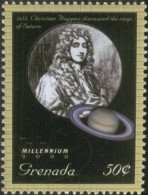 Christian Huygens Discovered The Rings Of SATURN Planet, Astronomy, Mathematics, Physics, Horology, Science MNH Grenada - Physik
