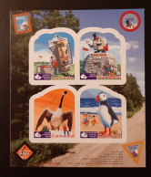 Canada  2010 MNH Sc 2401a**  4xP  Roadside Attractions, Serp. Diecut - Unused Stamps