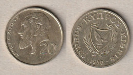 00640) Zypern, 20 Cents 1989 - Chipre