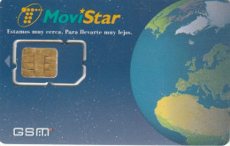 ESPAÑA. GSMT-027. (SIM). MoviStar - GLOBO TERRAQUEO. REVERSO 909. (660) - Telefonica