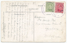 Belgique Congo Belge Carte Postale Compagnie Maritime Belge Oblitération Courrier De Haute Mer Paquebot 1921 - Cartas & Documentos