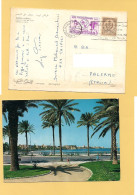 12318 LIBIA 1967 Stamps UIT Card TRIPOLI To Italy - Libia