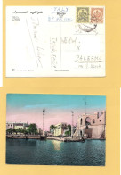 12319 LIBIA 1957 Stamps Card TRIPOLI To Italy - Libia