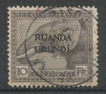 Ruanda Urundi Belgique Congo Belge COB 61 Type Vloors Surchargé Oblitéré Used 1924 - Used Stamps