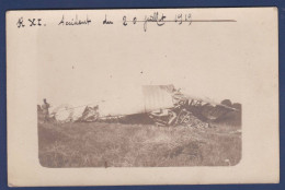 CPA Aviation Accident Carte Photo Non Circulé - Ongevalen