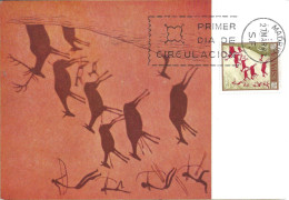ESPAGNE - CARTE MAXIMUM - Yvert N° 1441 - PEINTURES RUPESTRES - JOURNEE Du TIMBRE 1967 - Maximumkarten