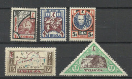 TANNU TUVA Tõva 1927 = 5 Values From Set Michel 15 - 28 * - Tuva