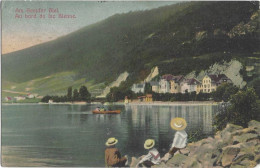 Am Seeufer Biel Au Bord Du Lac De Bienne Belebt Animée 1910 Kinder Enfants - Bienne