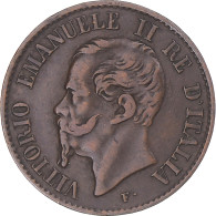 Monnaie, Italie, Vittorio Emanuele II, Centesimo, 1867, Milan, TTB, Cuivre - 1861-1878 : Victor Emmanuel II.