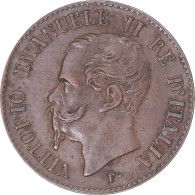 Monnaie, Italie, Centesimo, 1867, Milan, TTB+, Cuivre, KM:1.1 - 1861-1878 : Victor Emmanuel II.