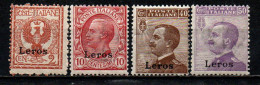 COLONIE ITALIANE - LERO - 1912 - EFFIGIE DEL RE VITTORIO EMANUELE III - MNH - Egeo (Lero)