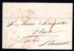 SCHWEIZ, Vorphilatelie 16/NOV/1848, BASEL - ...-1845 Prephilately